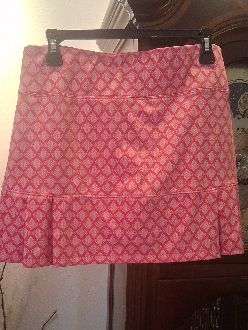 Sigrid Olsen Hot Pink Patterned A-Line Skort